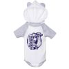 Fine Jersey Infant Short Sleeve Raglan Bodysuit with Hood & Ears Thumbnail